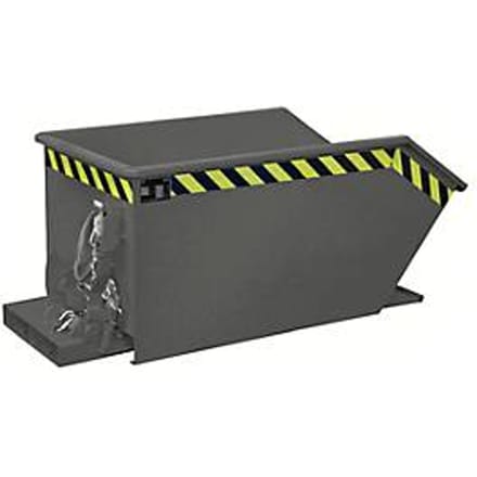 Kiepbak type GU, 300 liter, grijs