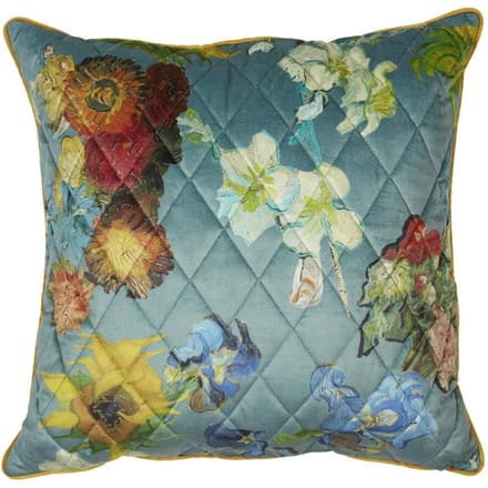 Beddinghouse x Van Gogh Museum Carré Fleuri Sierkussen - 50x50 cm - Groen