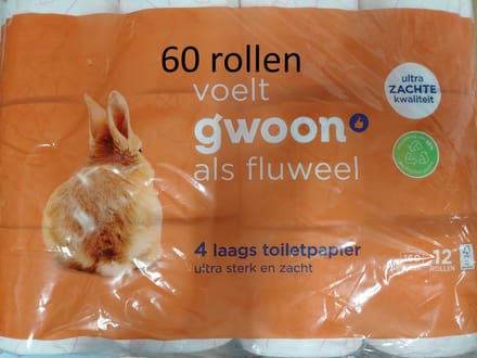 Gwoon G'woon - Toiletpapier 4-laags - 60 rollen