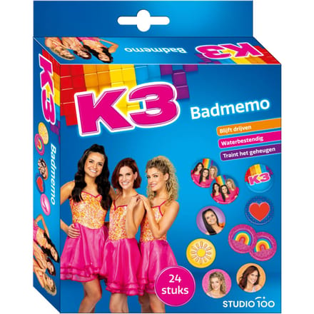 K3 - Badspeelgoed - Badmemo - Met 24 memopads