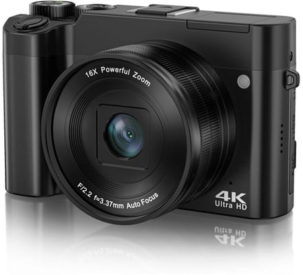 DC218T 4K HD-camera met dubbele lenzen en touchscreen