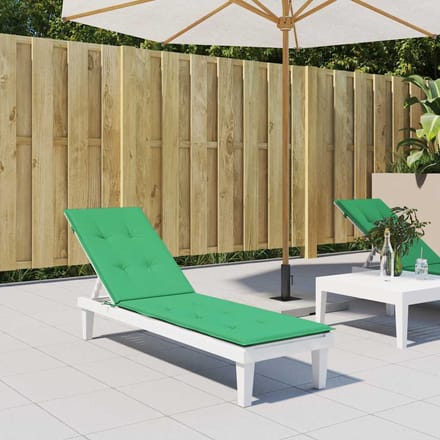 vidaXL - Terrasstoelkussen - (75+105)x50x4 - cm - groen