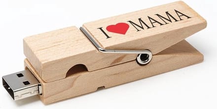 128GB 3.0 Wasknijper usb stick bedrukken met naam, tekst of logo