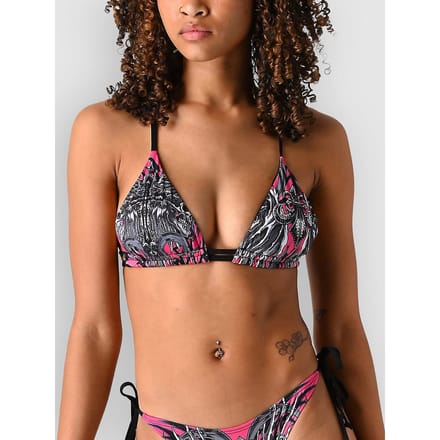 Affliction Desperate Saint Bikini Top roze