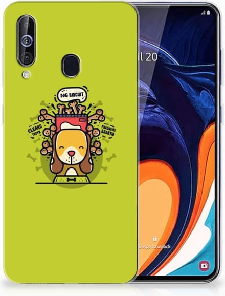 Samsung Galaxy A60 Telefoonhoesje met Naam Doggy Biscuit
