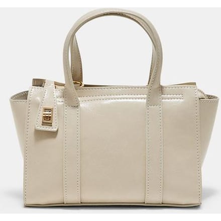 Stradivarius Mini tote tas met sluiting  Ecru OS