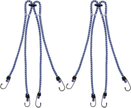 ProPlus bagagespin - - 2x - 4-armig - snelbinders met haken - 4 x 60 cm - elastisch - voor fiets/motor