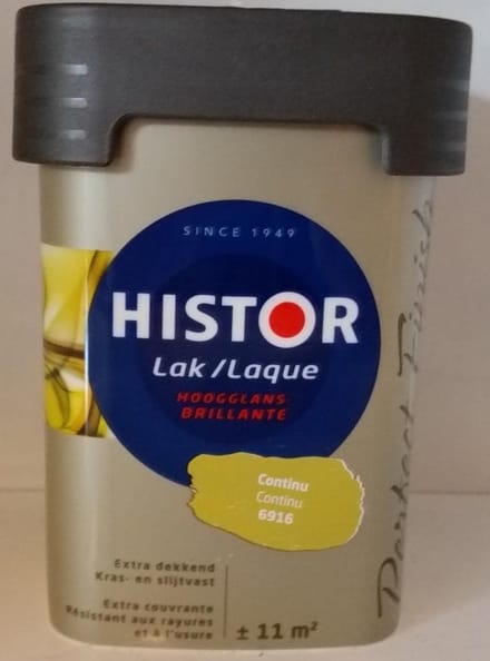 Histor Perfect Finish Lak Hoogglans 0,75 liter - Continu