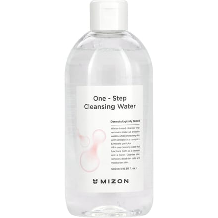 Mizon, One Step Cleansing Water, 500 ml (16.9 fl oz) white