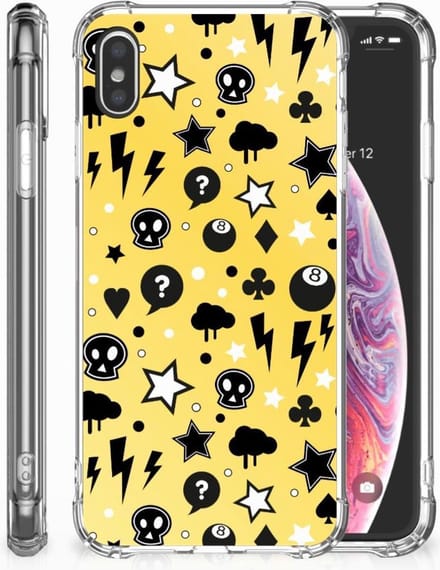 Extreme Case Apple iPhone Xs Max Punk Geel