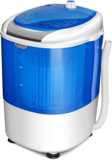 COSTWAY Mini-wasmachine met droogcentrifuge campingwasmachine met 2 5 kg capaciteit toplader hotel
