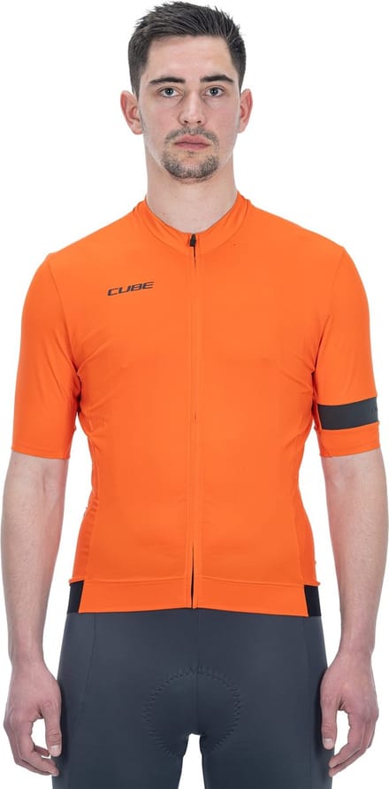 Cube Blackline Flash Korte Mouw Wielertrui Oranje M Man