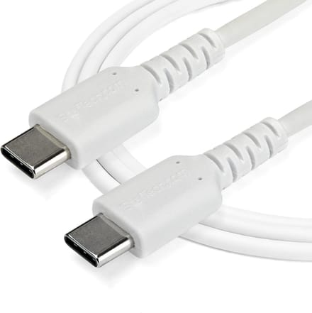 StarTech.com 1 m / 3.3 ft. USB C Cable - Wit - Aramid Fiber - USB-C cable - 1 m