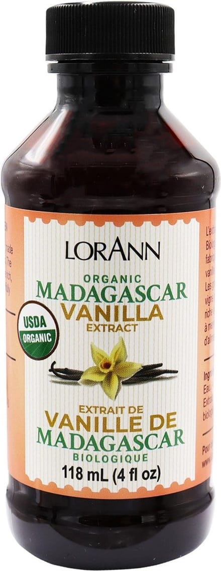 LorAnn Organic Madagascar Double Strength Vanilla Extract 118ml