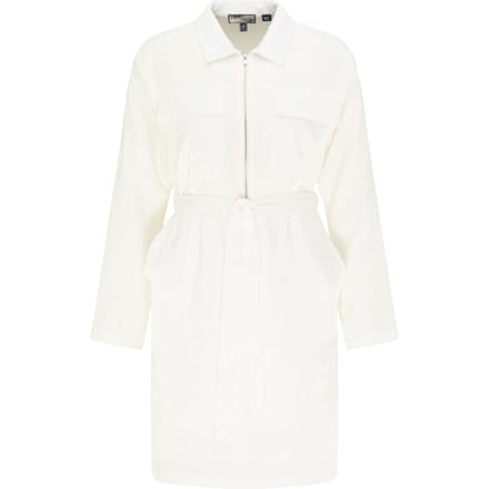 Dreimaster Overhemd blouse jurk Dames wit