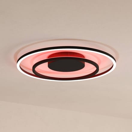 EGLO connect.z Calagrano-Z Plafondlamp - Ø 45 cm - Zwart|Wit - Instelbaar RGB & wit licht - Dimbaar - Zigbee