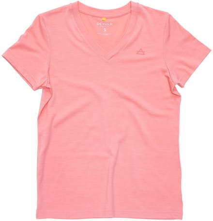 Devold Of Norway Premium T-shirt Met Korte Mouwen Roze M Vrouw