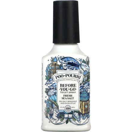 Poo-Pourri, Disposable Toilet Spray, Fresh Sea Salt, 118 Ml (4 Fl Oz)