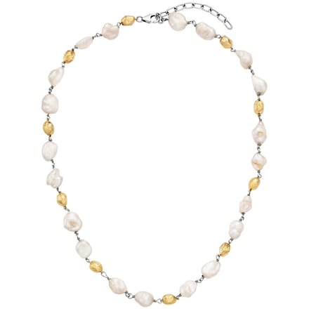 Julie Julsen Collier 925/- Sterling Silber vergoldet Süßwasserperlen