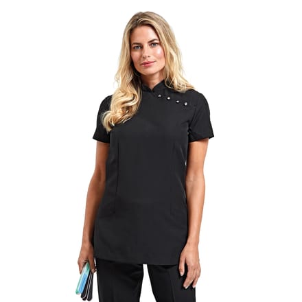 Premier Dames/Dames Mika Tuniek met korte mouwen (Zwart)