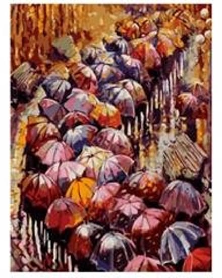 Protsvetnoy Paint by Numbers | Autumn Umbrellas - MG2116E