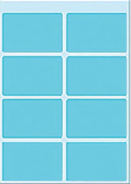 Etiket herma 3693 25x40mm blauw 40st | 10 stuks