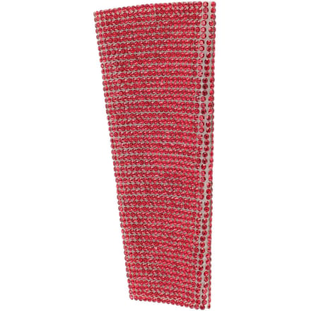 Microfoon Handvat Hoes Glas Glanzend Bling Strass Microfoon Decoratieve Sleeve Wrap voor SM58 rood