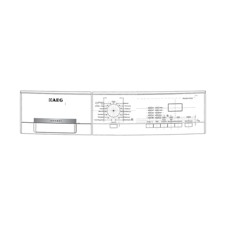 AEG controlepaneel, greeplijst, AEG 140005324011