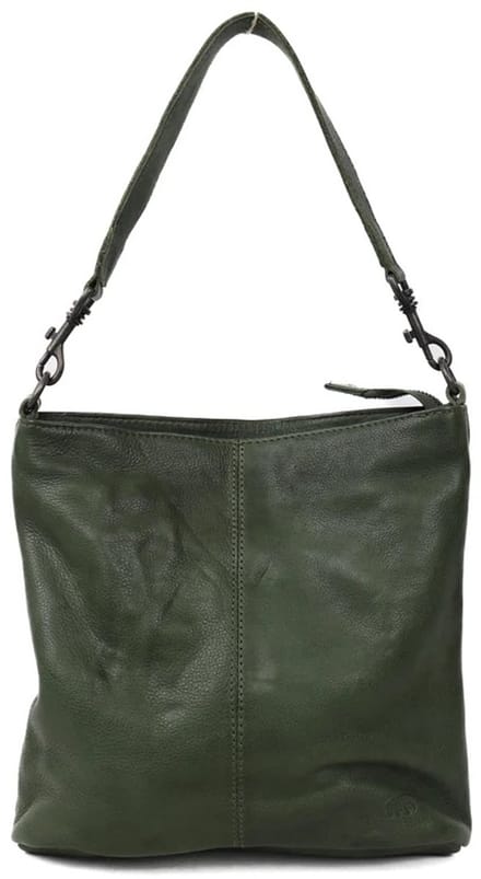 Bear Design Caprica Leren Hobotas / Schoudertas - Groen