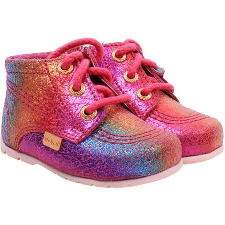 Kickers Hi B Enkellaarsjes Kinderen Roze