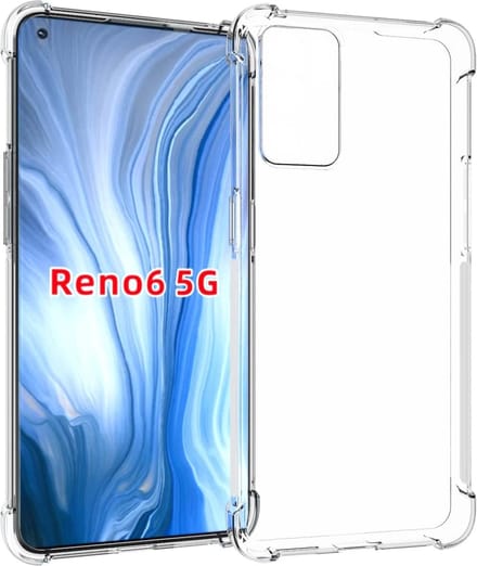 Shockproof Soft TPU hoesje Silicone Case Geschikt voor: Oppo Reno 6 5g