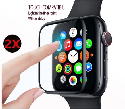 Sanmai Screenprotector Geschikt voor - Apple Watch Series 1 / 2 / 3 - 38mm - Screenprotector Full Cover- Screen Protector - 2stuk