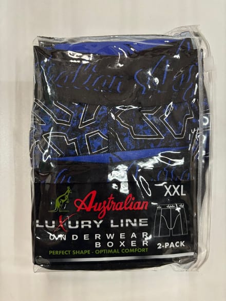 2 stuks Australian Boxershort- Donker Blauw -S