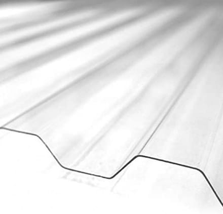 Golfplaat Polycarbonaat - Transparante Plaat - Dakbedekking - UV Bescherming - 1265 x 3000 mm - Helder