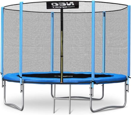 Tuintrampoline - Spring trampoline - Buiten spelen - Met veiligheidsnet - 183 cm - Zwart blauw