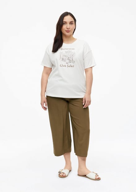 s.Oliver - female - Culottes van viscose met elastische tailleband