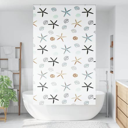 vidaXL - Doucherolgordijn - 120x240 - cm - stofbreedte - 116 - cm