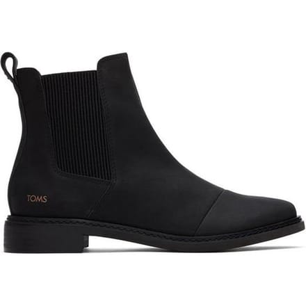 TOMS Charlie Leren Dames Zwarte Laarzen