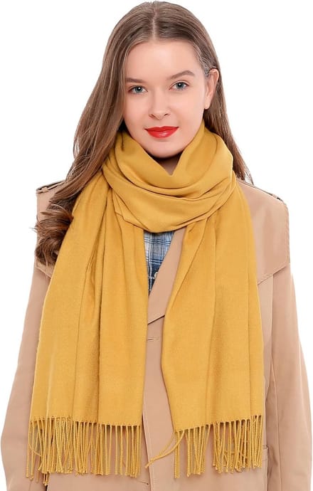 Grote Extra Zachte Dames Sjaal Effen Kleur - 185 x 65 cm - Warm en Comfortabel