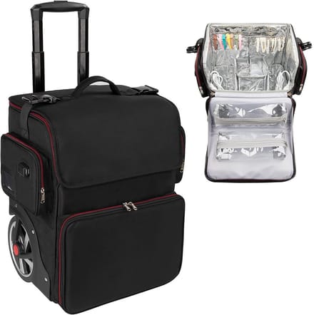 Kapperskoffer - Kapperstas - Visagie - Cosmetica Organizer - Zwart