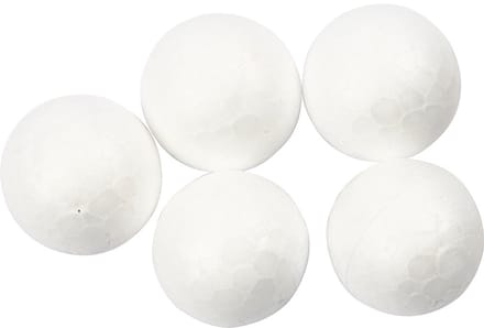 Ballen, d 2 cm, wit, 200 stuk/ 1 doos