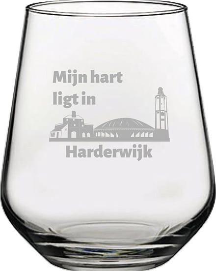 Gegraveerde Drinkglas 42,5cl Harderwijk