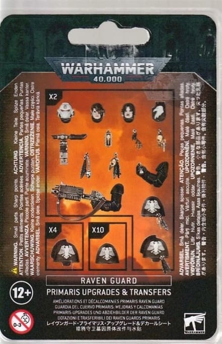 Space Marines Raven Guard Primaris Upgrades