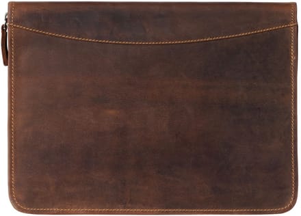 GREENBURRY schrijfmappen Vintage Organizer Brown bruine