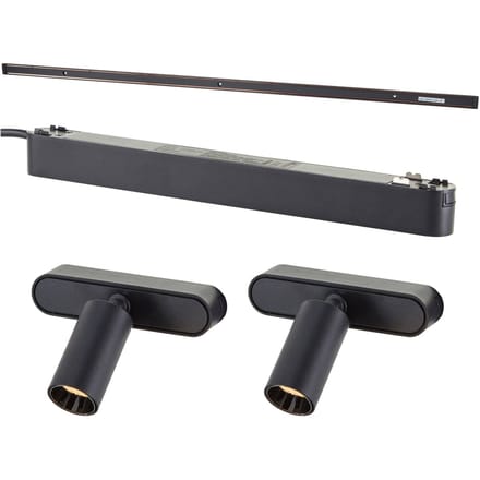 Brilliant Click and Shine set track adatper 2 spots dia 30mm