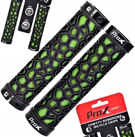 ProX GP-53 Serie - Velo Fietsgrepen - 130mm - Zwart en Groen - Ergonomisch