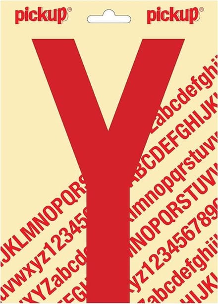 Pickup plakletter Nobel 200mm rood Y - 31022200Y