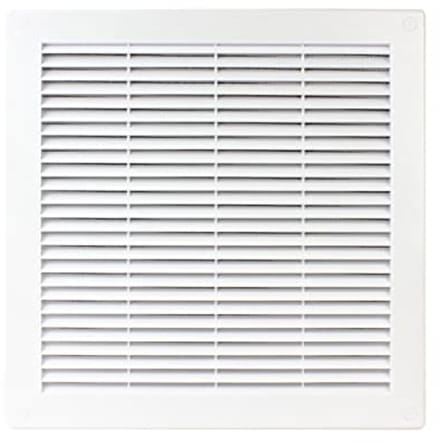 Insectenwerend Ventilatie Rooster 30x30 cm - Wit Gitter