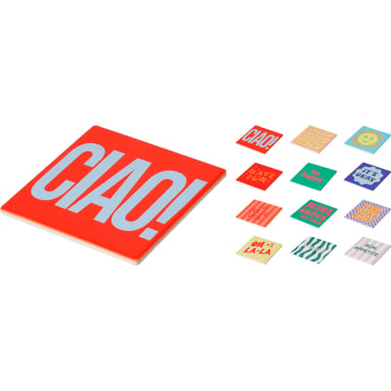 Onderzetter 9x9cm 12 assortiment design