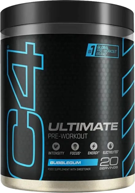 Cellucor C4 Ultimate Performance Pre Workout - Bubble Gum - 20 doseringen (508 gram)